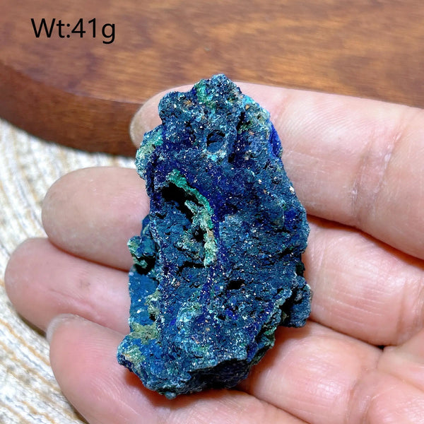 Blue Chrysocolla with Azurite Stone-ToShay.org