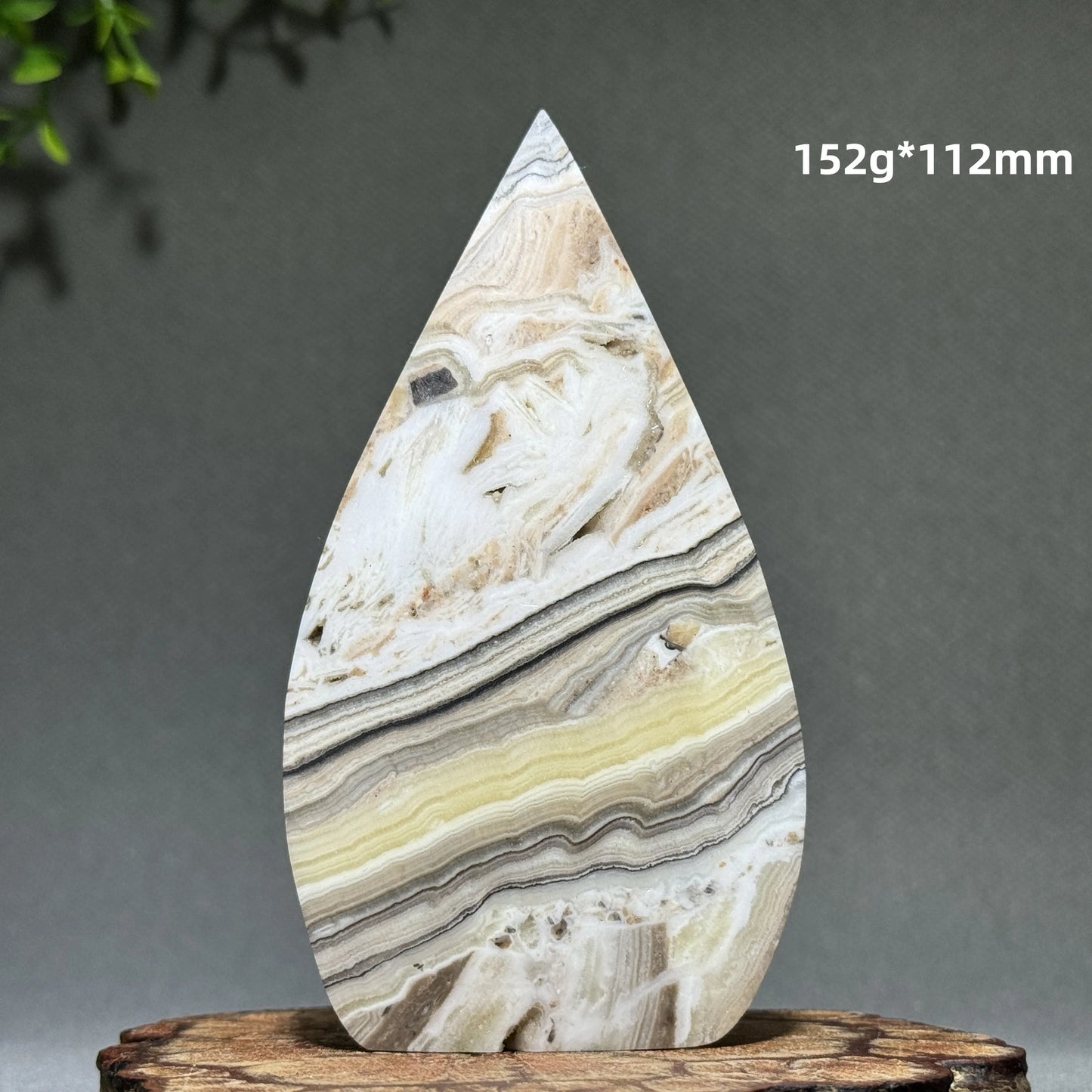 Grey Stripe Agate Torch-ToShay.org