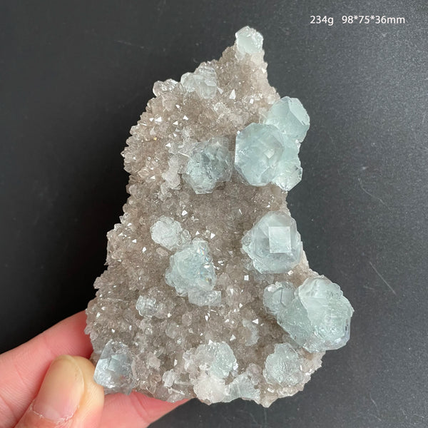 Green Fluorite Crystal Cluster-ToShay.org