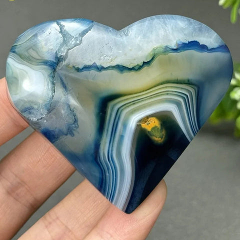 Blue Agate Heart-ToShay.org