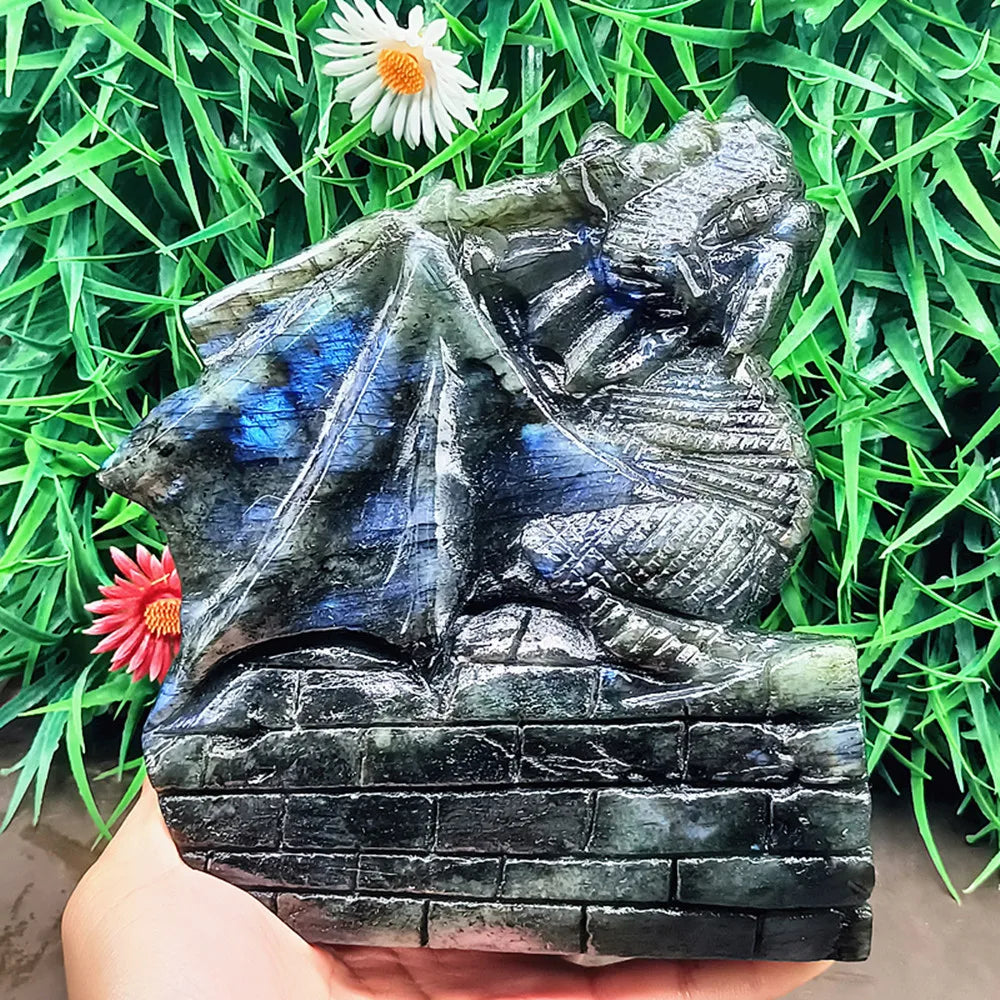 Blue Labradorite Flying Dragon-ToShay.org