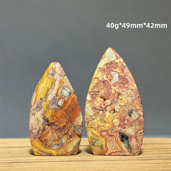Yellow Crazy Agate Torch-ToShay.org