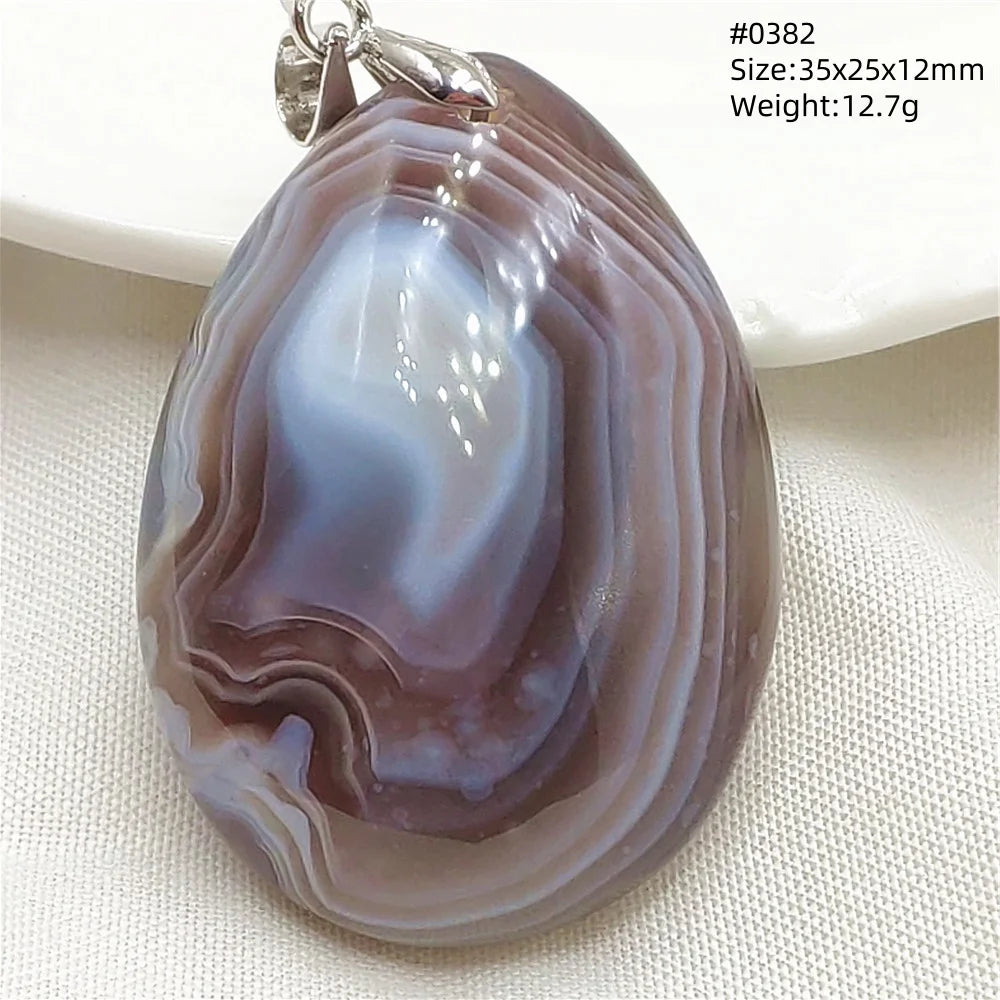 Grey Brown Agate Pendant-ToShay.org