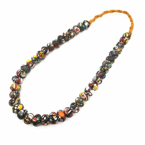 Rainbow Glass Bead Necklace-ToShay.org