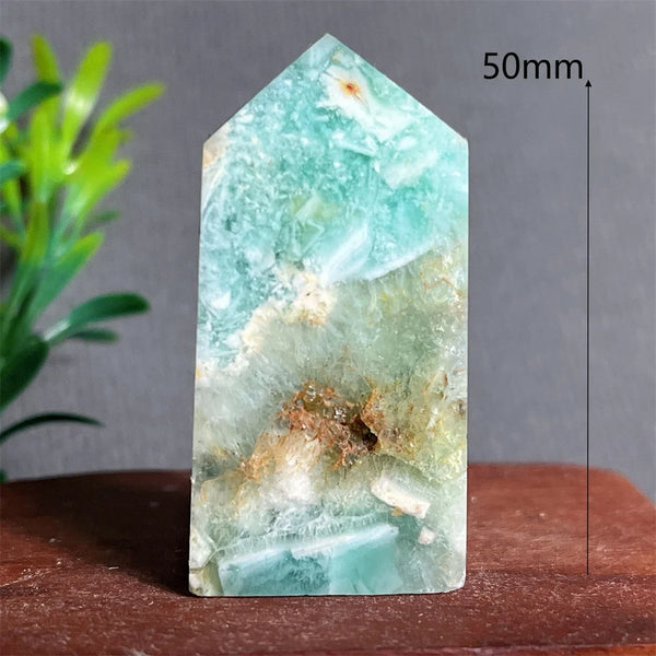 Green Jade Crystal Tower-ToShay.org