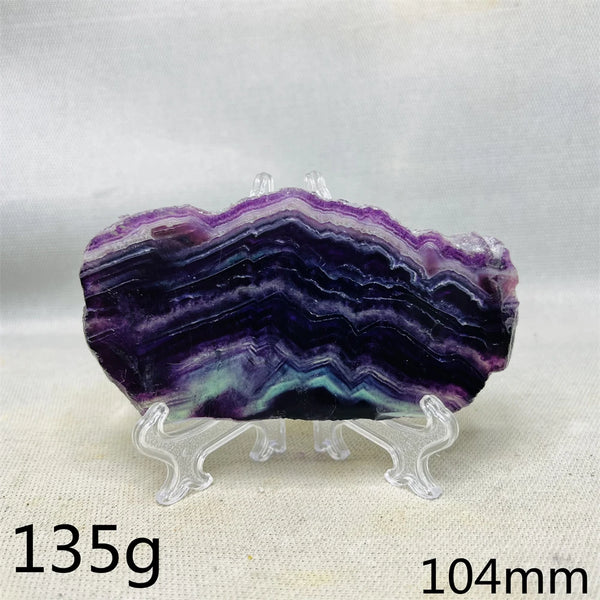 Purple Fluorite Rainbow Slice-ToShay.org