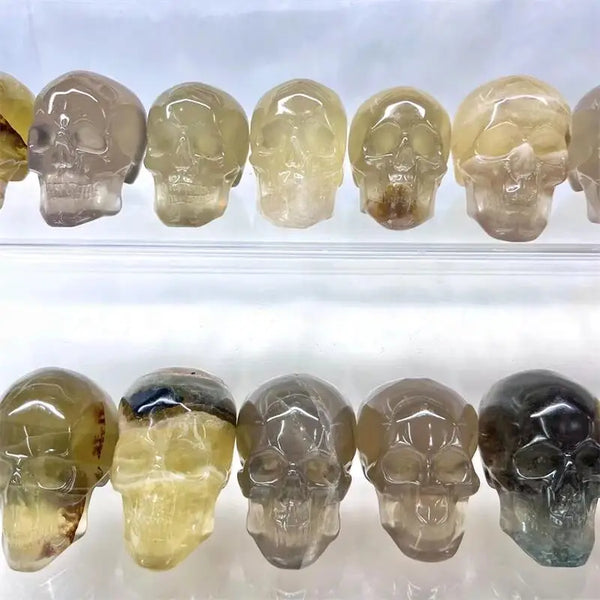 Yellow Fluorite Skull-ToShay.org