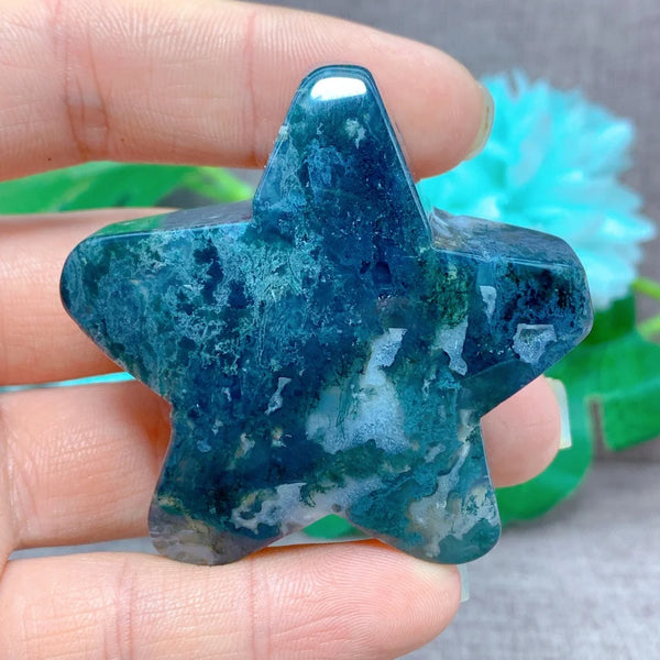 Green Moss Agate Star-ToShay.org
