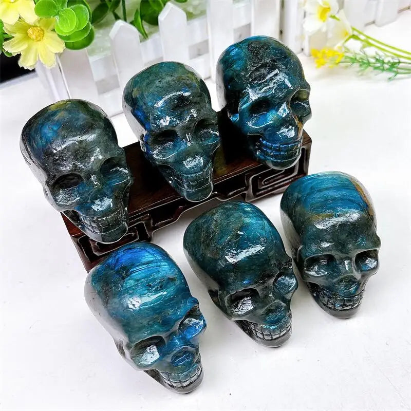 Blue Labradorite Skull-ToShay.org