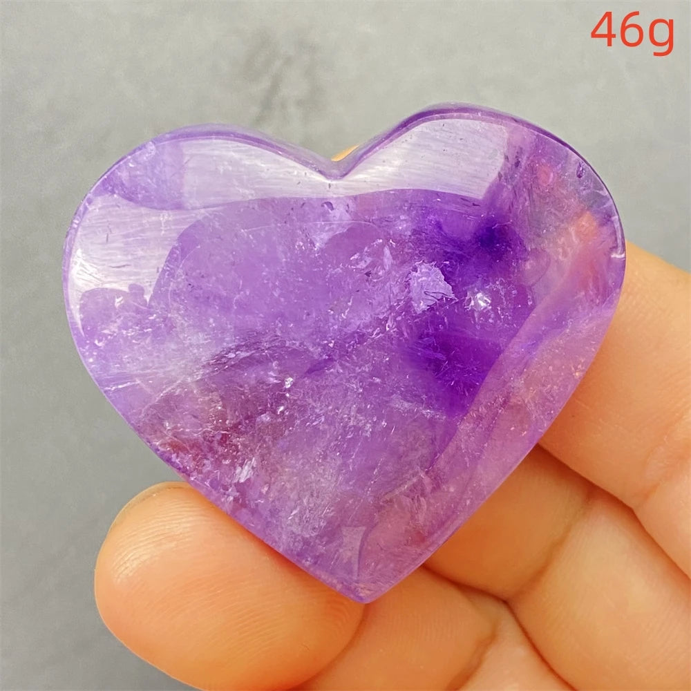 Purple Amethyst Hearts-ToShay.org
