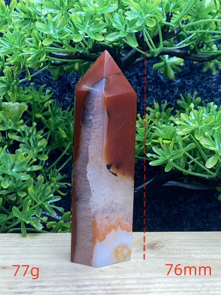 Orange Carnelian Wand-ToShay.org