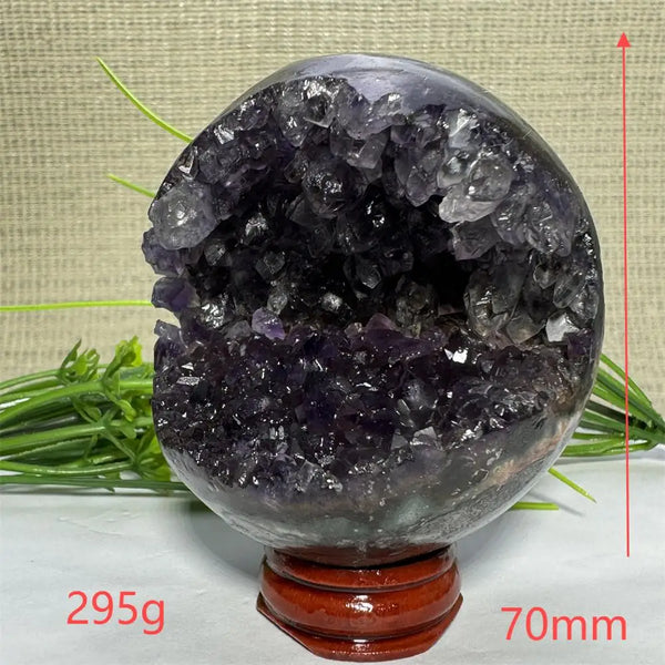 Purple Amethyst Cluster Ball-ToShay.org