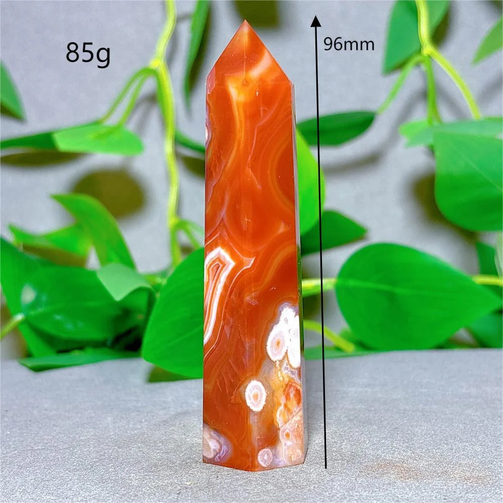 Orange Carnelian Quartz Tower-ToShay.org