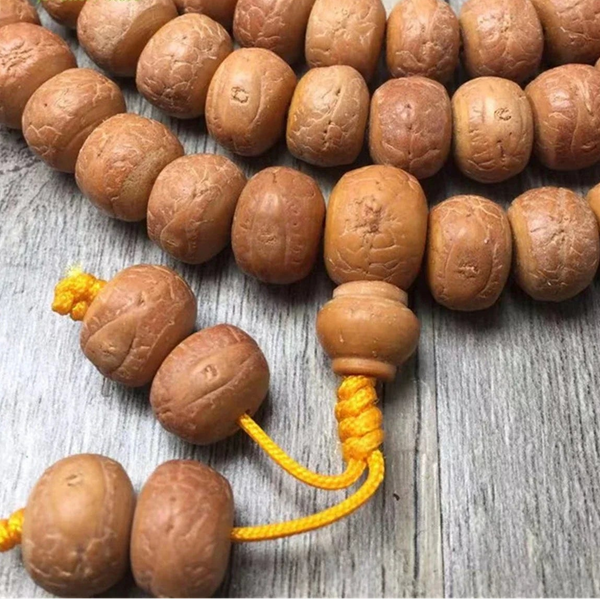 Yellow Phoenix Eye Bodhi Mala-ToShay.org