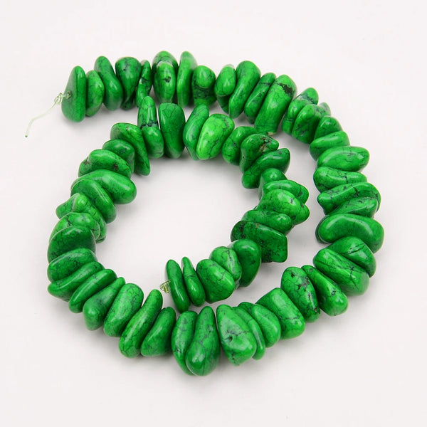 Green Turquoise Nugget Beads-ToShay.org