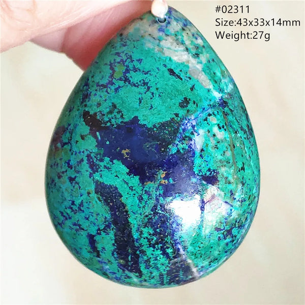 Blue Azulite Pendant-ToShay.org