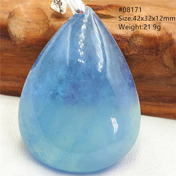 Blue Aquamarine Pendant-ToShay.org