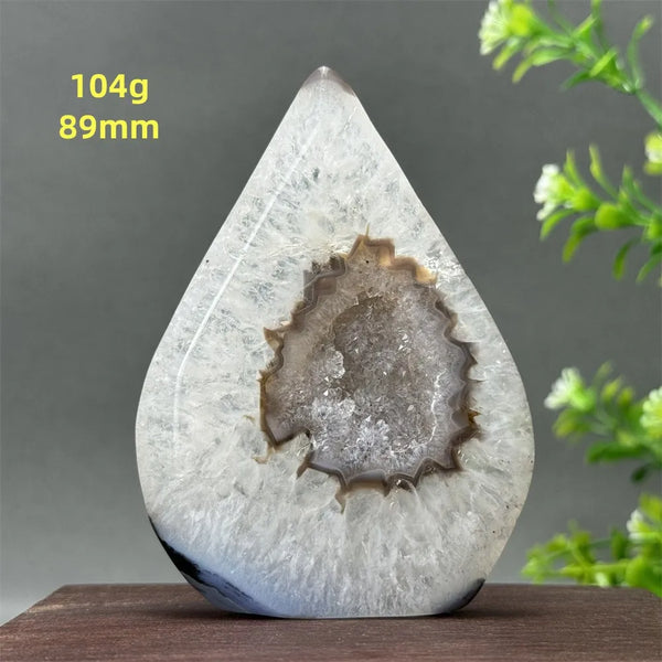 Blue Agate Geode Torch-ToShay.org