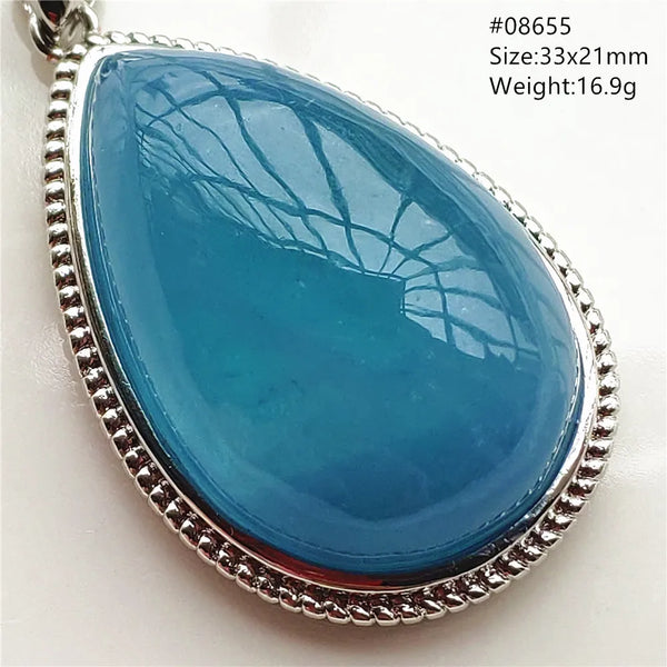 Blue Aquamarine Pendant-ToShay.org
