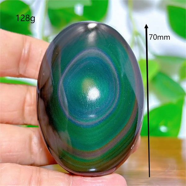 Rainbow Obsidian Palm Stones-ToShay.org