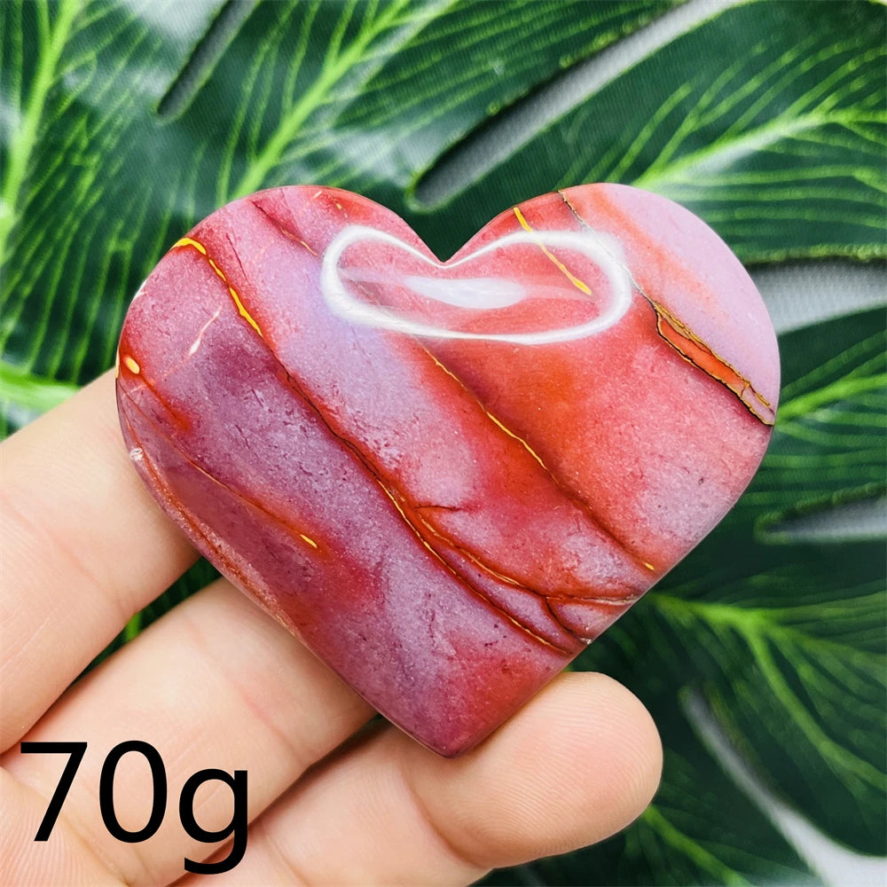 Yellow Mookaite Hearts-ToShay.org