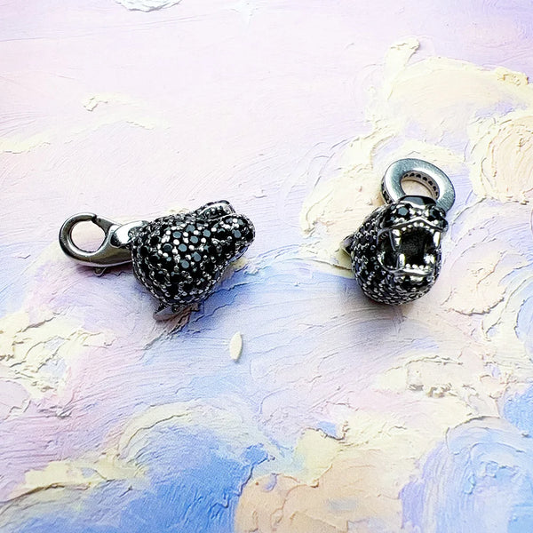 Black Silver Cat Pendant-ToShay.org