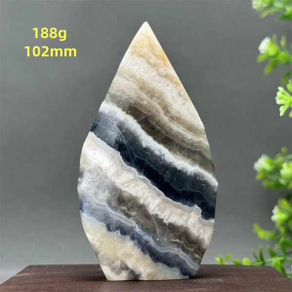 White Fluorite Agate Flame-ToShay.org