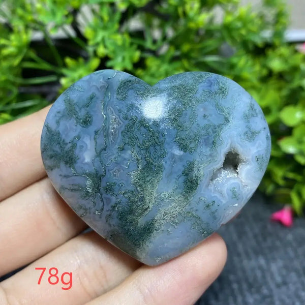 Green Moss Agate Heart-ToShay.org