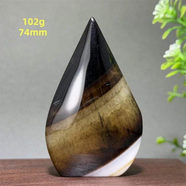 Black Striped Agate Torch-ToShay.org