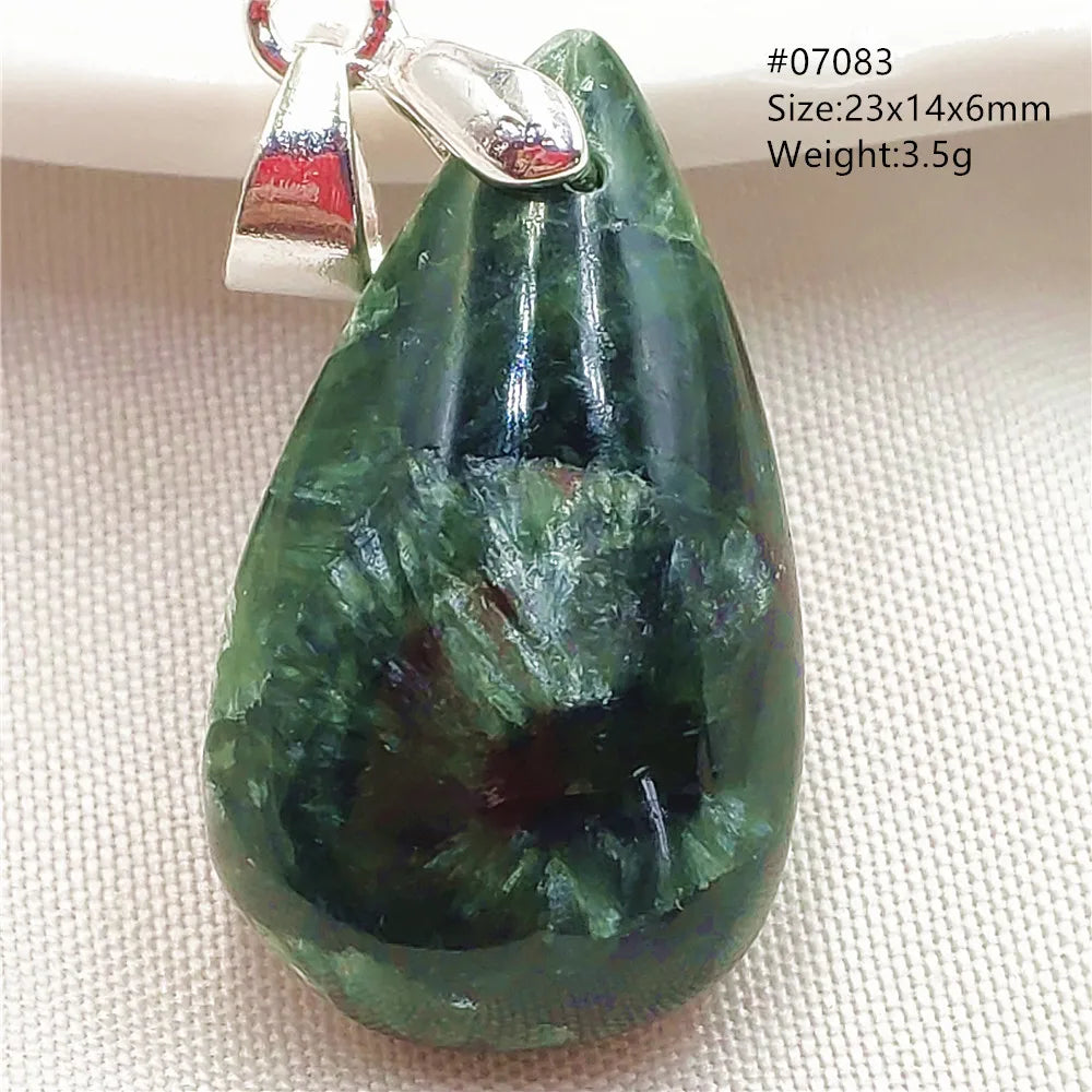 Green Seraphinite Pendant-ToShay.org