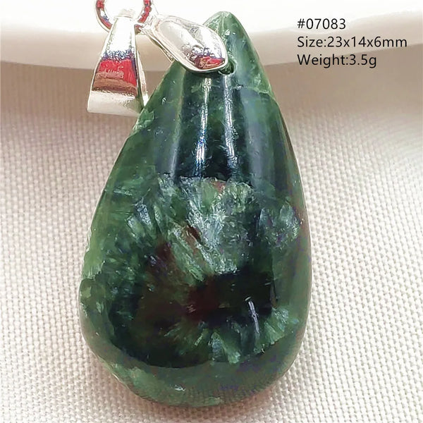 Green Seraphinite Pendant-ToShay.org
