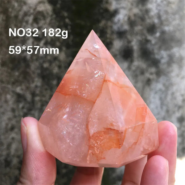 Red Fire Rainbow Quartz Diamond-ToShay.org