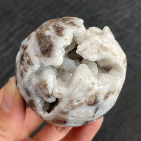 Purple Sphalerite Geode Ball-ToShay.org