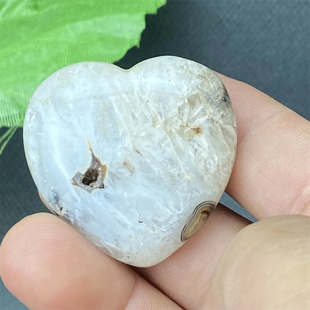 Black Agate Geode Heart-ToShay.org