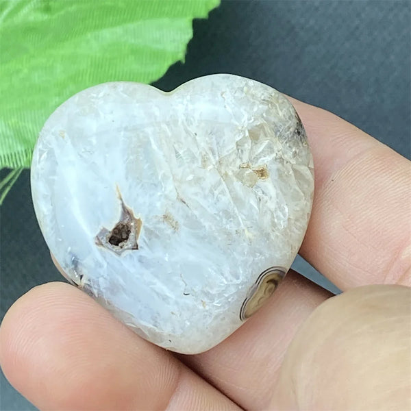 Black Agate Geode Heart-ToShay.org