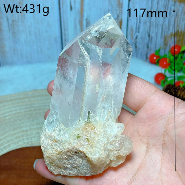 Clear Rainbow Quartz Crystal Tower-ToShay.org
