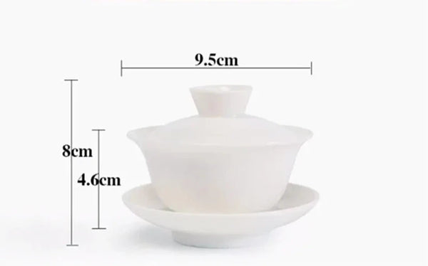 White Porcelain Tea Bowls-ToShay.org
