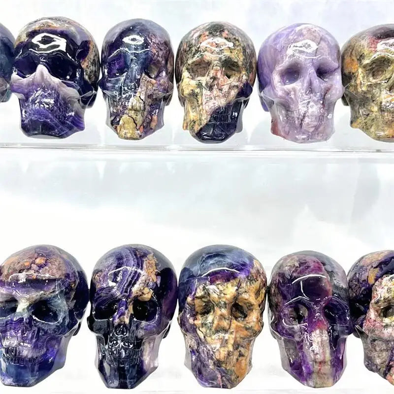 Purple Dream Amethyst Skulls-ToShay.org