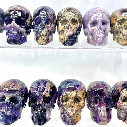 Purple Dream Amethyst Skulls-ToShay.org