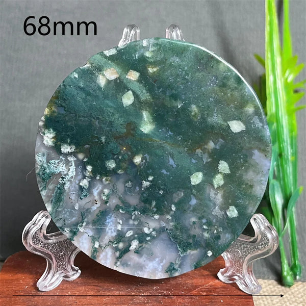 Green Moss Agate Plate-ToShay.org