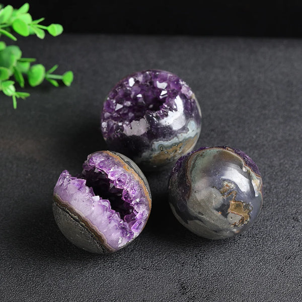 Purple Amethyst Geode Ball-ToShay.org