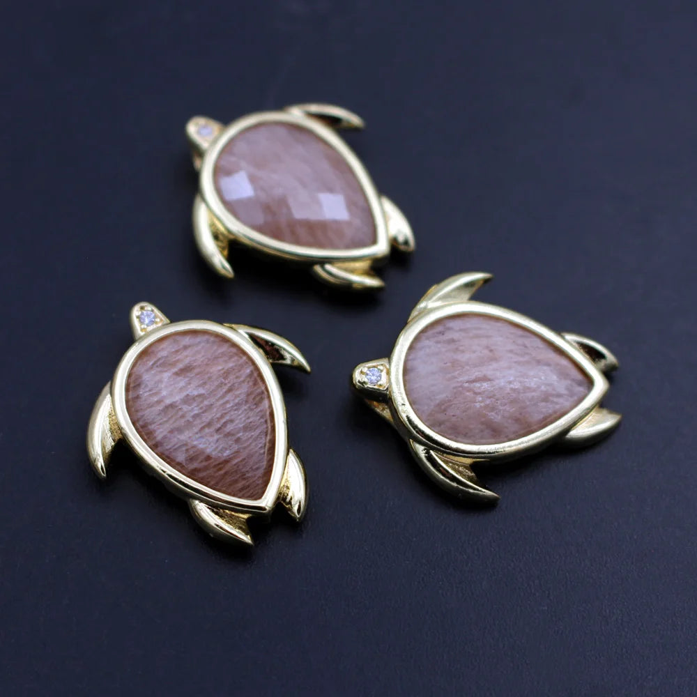 Mixed Crystal Turtle Charms-ToShay.org
