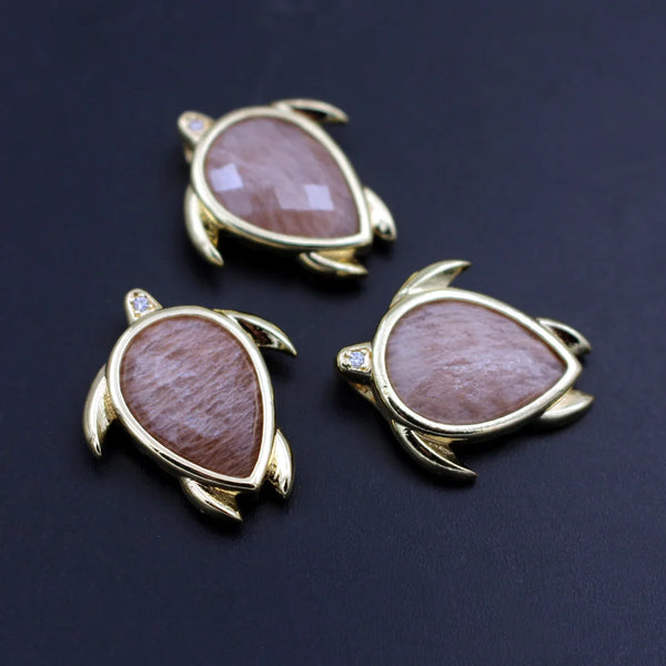Mixed Crystal Turtle Charms-ToShay.org