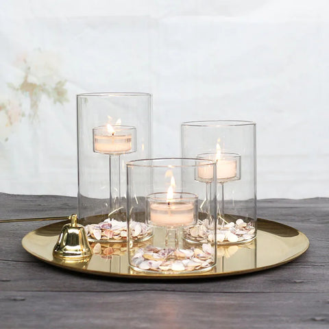 Clear Glass Tealight Holder-ToShay.org