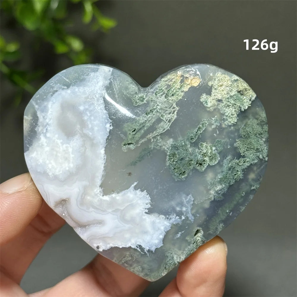 Green Aquatic Agate Heart-ToShay.org
