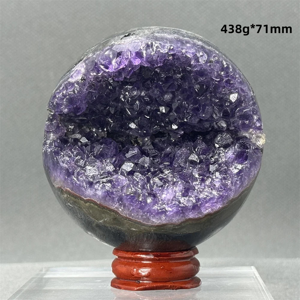 Purple Amethyst Cluster Ball-ToShay.org