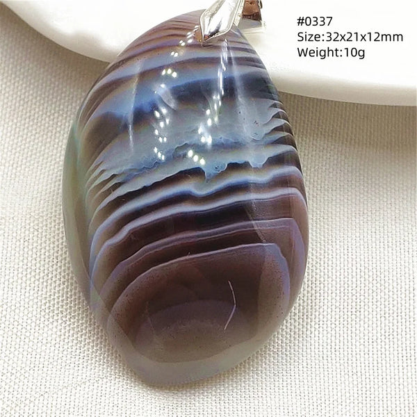 Grey Brown Agate Pendant-ToShay.org