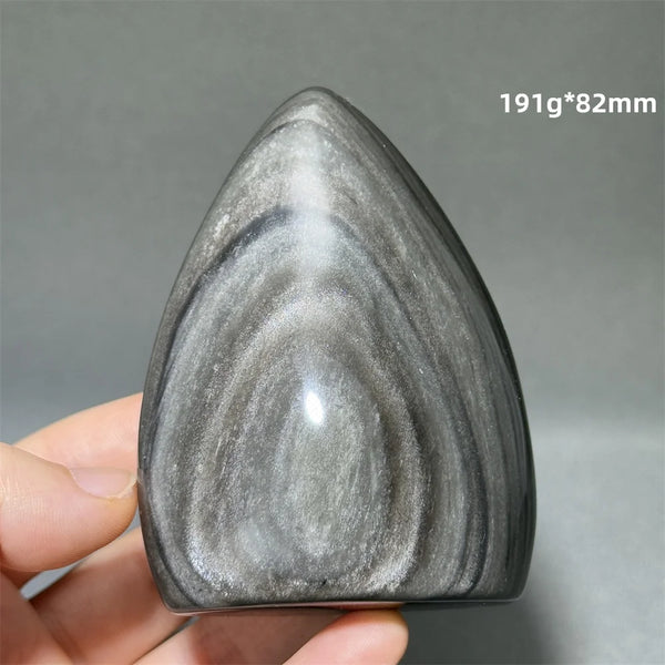 Silver Obsidian Torch-ToShay.org