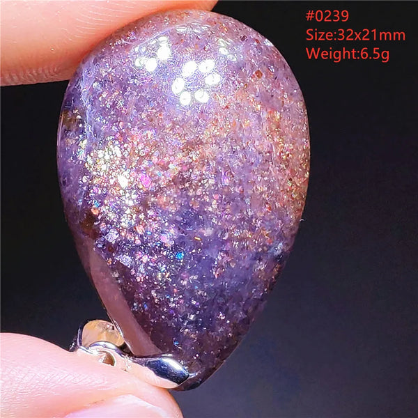 Blue Blood Red Lolite Pendant-ToShay.org