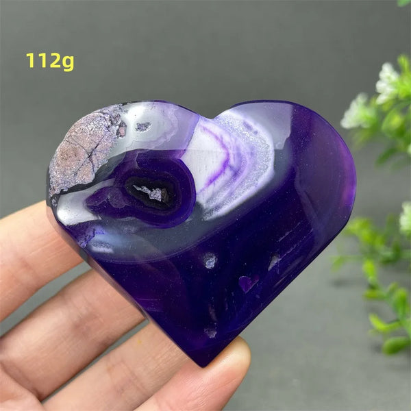 Purple Agate Heart-ToShay.org